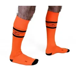 Mr B - Mister B Chaussettes hautes Urban Football Socks Orange Neon